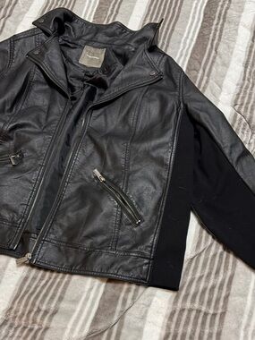 Maurice’s womens Classic Black Leather Jacket